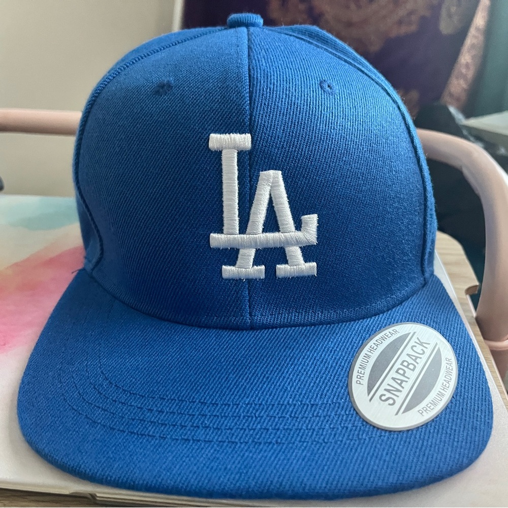 Dodgers Blue Snapback Cap with LA logo